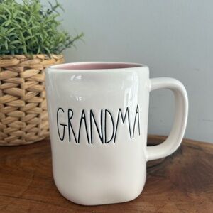 Rae Dunn Grandma Coffee Mug Artisian Collection Magenta Mother Day Cup white